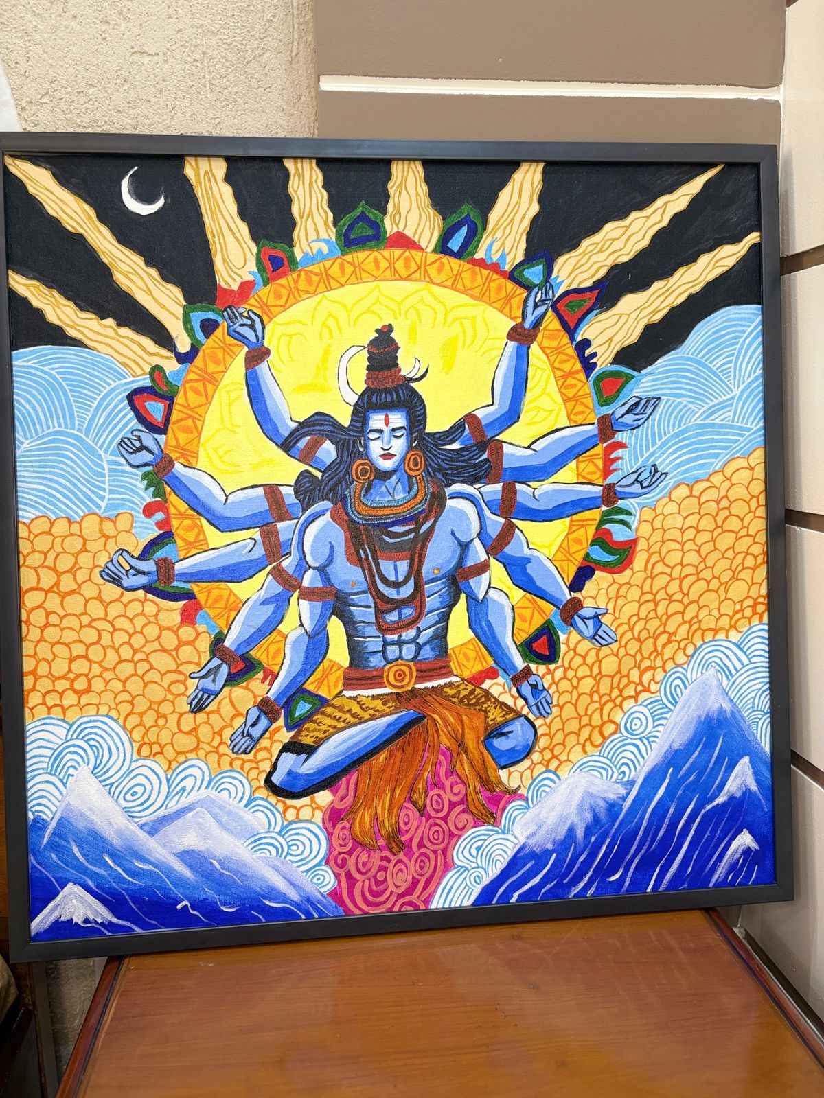 “Cosmic Dance of Shiva” – Handmade Divine Energy Painting