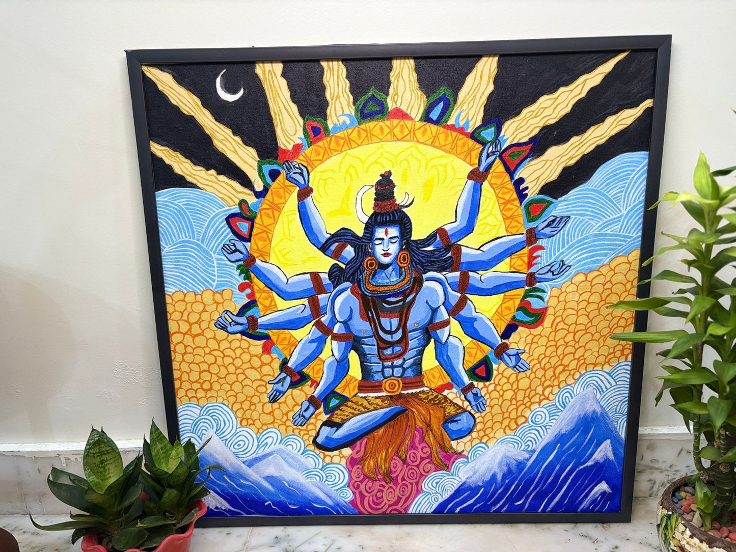 “Cosmic Dance of Shiva” – Handmade Divine Energy Painting