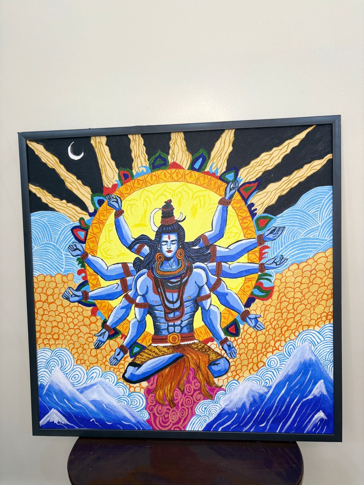 “Cosmic Dance of Shiva” – Handmade Divine Energy Painting